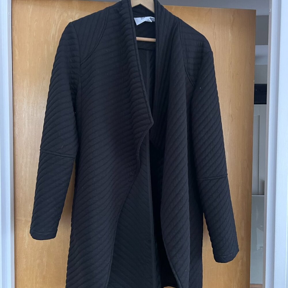 BB Dakota for Steve Madden Lightweight Open Front Jacket | Black | M